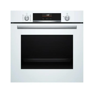 Image de Bosch Four multifonction, série 6, 60 cm de large, assistant nettoyage, recettes pré programmées, blanc, HBG536EW3