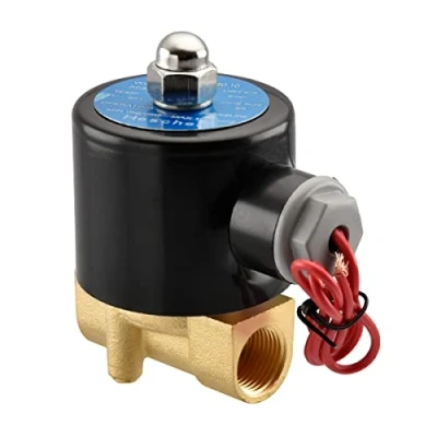 Image de Heschen Électrovanne électrique en laiton, 2W 040 10, PT3/8&#039;&#039;, AC220V, eau à Action directe, vanne de remplacement normalement fermée