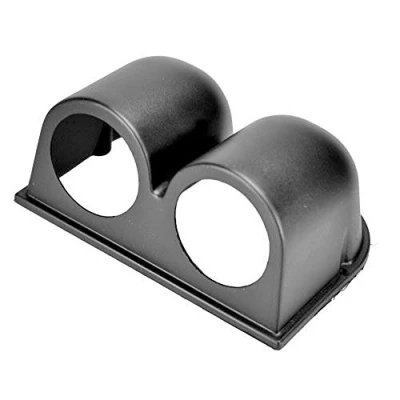Image de E Support™ 52mm 2&quot; Support Fixation Montage Manometre Tableau double trou de Bord Jauge Auto ABS Plastique