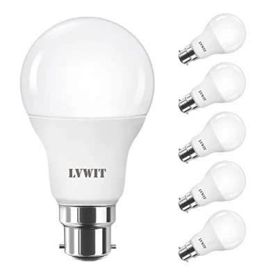 Image de 14W Ampoule LED B22 Baionnette A60, 1521Lm, Blanc Froid 6500K, Non Dimmable Lot de 6