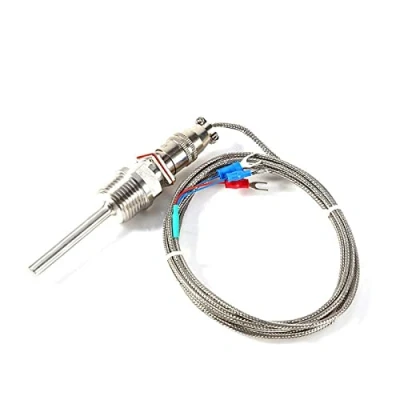 Image de RTD PT100 Capteur De Température Thermocouple 1/2&quot; NPT Raccord Fileté Avec 3 Câbles 2 m Long 50 à 300 C