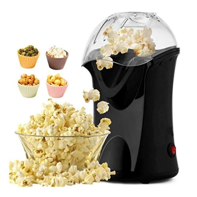 Image de COOCHEER Machine à pop corn avec verre doseur et couvercle amovible 1200 W