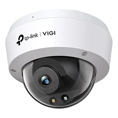 Image de TP Link VIGI C230 Caméra de sécurité Intelligente avec Objectif 2,8 mm réseau dôme 3 MP HD Pleine Couleur Microphone intégré Anti vandalisme IK10 Étanche IP67 H.265+ PoE/12 V CCTV