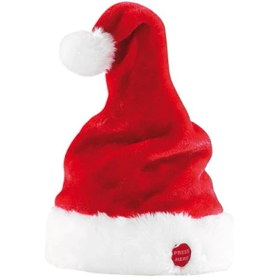 Image de infactory Bonnet de Père Noël Dansant et Chantant