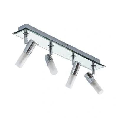 Image de Lindby Spot Zela à intensité variable (Moderne) en Argent Métal e. a. pour Salle de bain (à 4 lampes, G9), Lampe encastrable, plafonnier, applique