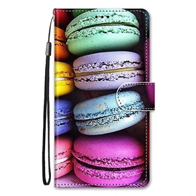 Image de Nodigo EU Coque pour Samsung Galaxy A55 5G Cuir Antichoc avec Support Clapet Design Motif Drôle Étui Bumper Kickstand Case Cover Housse Portefeuille Macaron