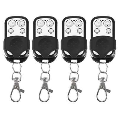 Image de Télécommande Porte clés, Telecommande De Garage, 4 Pcs Universel Clonage sans Fil clés pour Voiture Garage 433 MHz