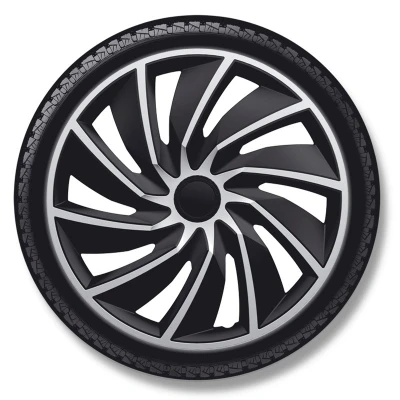 Image de AutoStyle PP 5376SB Enjoliveurs 16Pouces noir/argenté