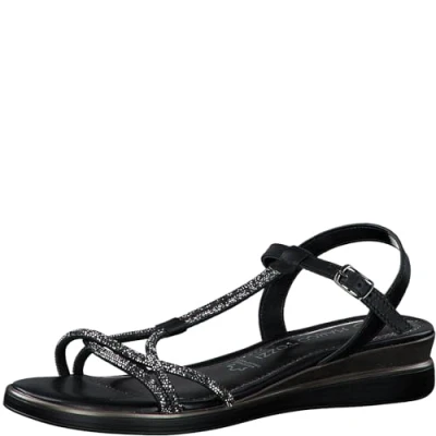 Image de MARCO TOZZI Sandale cale by Guido Maria Kretschmer 2 28260 42 Femme, Noir Comb, 39 EU
