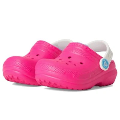 Image de Crocs Mixte Enfant Classic Lined Clog T, Pink Crush Multi, 39 EU