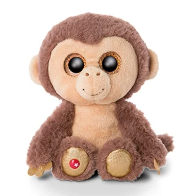Image de NICI Glubschis : L’Originale Singe en Peluche Hobson 15 cm Peluches adorables Doudou avec de Grands Yeux Brillants Animaux du Zoo Duveteux à câliner et pour Jouer Jouets singes