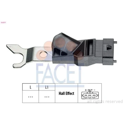 Image de FACET 9.0311 Capteur, position d&#039;arbre à cames Made in Italy OE Equivalent OPEL: Astra H GTC, 3/5 portes, Zafira A, VAUXHALL: Mk4 CC