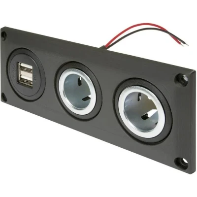 Image de Prise de courant intégrée PROCAR Double USB A Charge max 20A