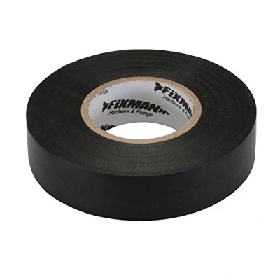 Image de Fixman 192069 Ruban isolant 19 mm x 33 m Noir
