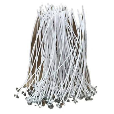 Image de 50 Piècesmèche de Bougie, Mèches Bougie en Coton, Coton Naturel pour la Fabrication Bougies DIY, Aromathérapie DIY (50 Pièces*10cm)