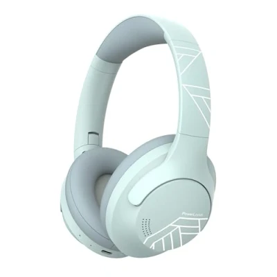 Image de PowerLocus Casque Bluetooth sans Fil, 50 h de Jeu, Audio 5.3 avec 4 Modes EQ, Pliable, HiFi Stereo, Microphone pour iPhone/Voyage/PC (Menthe)