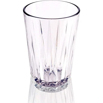 Image de APS Crystal 10503 Gobelet en plastique Tritan de qualité supérieure 0,2 l, sans BPA, empilable, verre réutilisable incassable, et passe au lave vaisselle, 200 ml, transparent