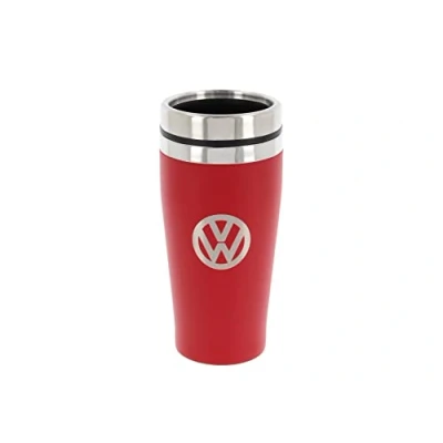 Image de BRISA VW Collection Gobelet Isolant en Acier Inoxydable à Double paroi avec Design du Logo (450 ML/Rouge)