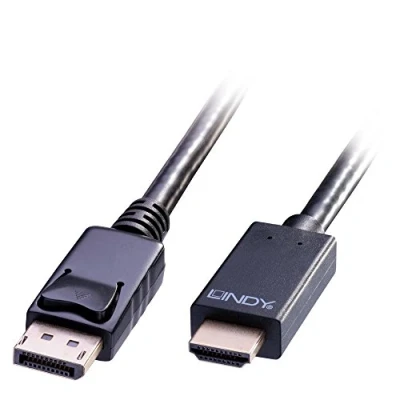 Image de LINDY Câble DisplayPort vers HDMI 4K30 (DP:passif) 0,5m