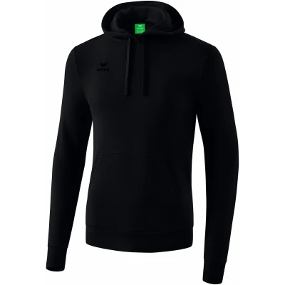 Image de Erima Basic Uni Sweat à Capuche Enfant Noir FR: XS (Taille Fabricant: 140)