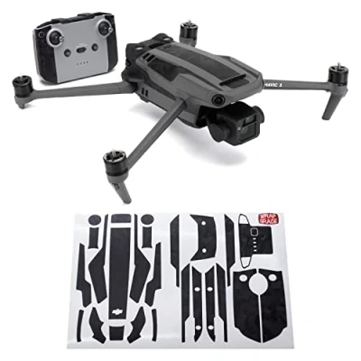 Image de Wrapgrade Skin Compatible avec Mavic 3 Accent Color (BLACK BUMPY CAMO)