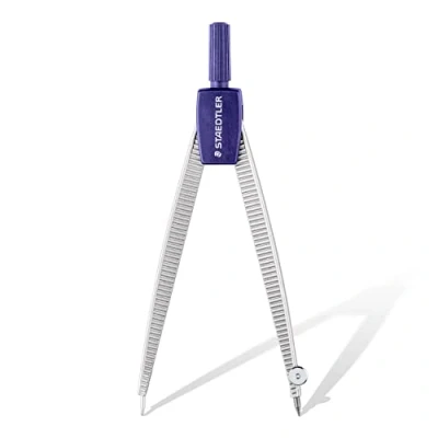 Image de Staedtler Noris 550, Compas scolaire de précision pour l&#039;école, Boîtier refermable pratique avec étui mine, 550 50