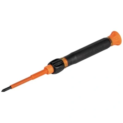 Image de Klein Tools 32581INS tournevis de précision, isolé 2 en 1 avec Phillips n 0 et embouts fendus 1/8&quot;