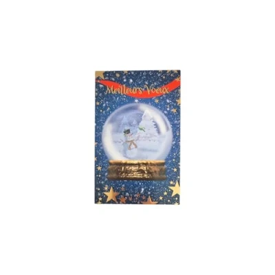 Image de Carte de Voeux 13.5 x 8.5 cm Meilleurs Boule A Neige