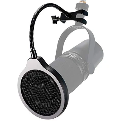 Image de MV7/MV7+ Filtre Anti Pop Professionnel du Micro Bouclier de Microphone avec 3 Couches Améliorant la Qualité Sonore pour Shure MV7 MV7+ USB Podcast par YOUSHARES
