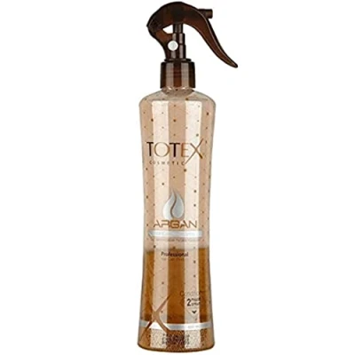 Image de TOTEX Spray Après Shampooing 2 Phases à L&#039;Argan Soin Conditionnant Parfait Sans Rinçage Formule Démêlante, Nourrissante et Hydratante 400 ml