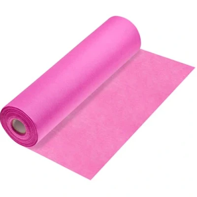 Image de 100%Mosel Chemin de Table en Non tissé, Rose Fuchsia (30 cm x 25 m), Nappe décorative pour Anniversaires Mariages et des Occasions spéciales