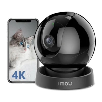 Image de Imou 2024 4K(8MP) Caméra Surveillance WiFi Interieur 360 Connectée IP sans Fil Détection Humaine/Animale AI Suivi Intelligent Mode Privé Audio Bidirectionnel Compatible Alexa pour Bébé