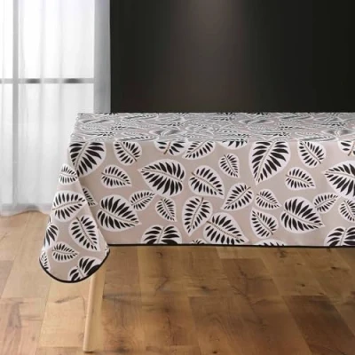 Image de douceur d&#039;intérieur, Nappe Rectangle (150 x 240 cm) Alma Noir, Polyester Imprimé