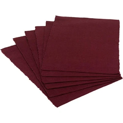 Image de DII Basic Everyday Lot de 6 Sets Table côtelés 100% Coton 33 x 48 cm Mûre