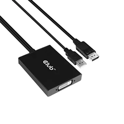 Image de CLUB3D CAC 1010 A CÂBLE VIDÉO ET ADAPTATEUR 0,6 M DISPLAYPORT DVI D +