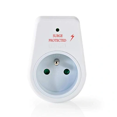 Image de Multiprises / Parasurtenseur NEDIS EXSO100SPE1WT Blanc Protection contre les surtensions 1 prise 16 A