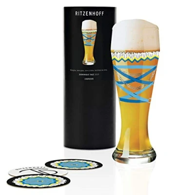 Image de Ritzenhoff Dominique Tage Verre à bière en cristal 500 ml avec 5 sous verres