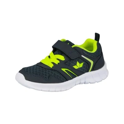 Image de LICO SKIP Baskets basses pour enfants, Taille: 36, Marine/lemon Imitation cuir/textile