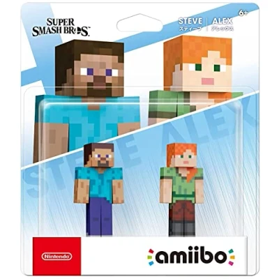 Image de amiibo Steve + Alex 2 pack Super Smash Bros. Series