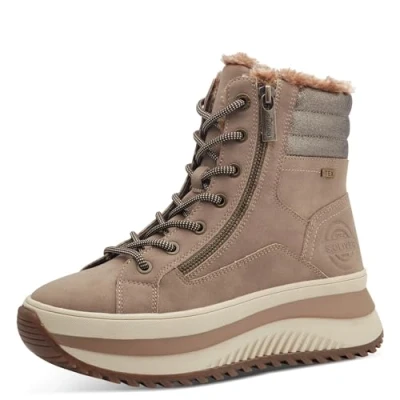 Image de s.Oliver Bottines pour Femme 5 26238 43 Botte de Neige, Taupe, 41 EU