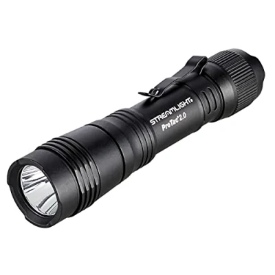 Image de Streamlight 89000 ProTac 2.0 2000 lumens Lampe de poche tactique rechargeable avec batterie USB SL 50, câble C, et étui, Noir