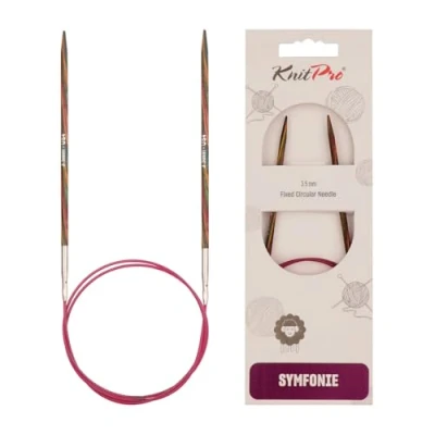 Image de KnitPro KP21320 Symphonie Aiguille Circulaire Fixe Bois Multicolore 11,5 x 1 8 cm