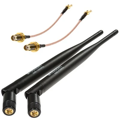 Image de NooElec ADS B Discovery 5dBi (High Gain) Antenne Bundle 1090 MHz et 978 pour SMA radios logicielles MCX Connected (SDR)