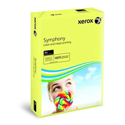 Image de Xerox Symphony pastel Papier de couleur Jaune 80 g/m² A4 Ramette 500 feuilles
