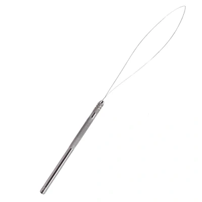 Image de hair2heart Aiguille à micro anneau avec boucle pour extensions de cheveux Précision et sécurité lors la pose des Convient les anneaux nano En