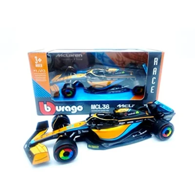 Image de HTLNUZD Bburago F1McLaren MCL36 #3 Daniel Ricciardo 1/43 Formula One Modèle de voiture collection en alliage moulé sous pression (standard #3)