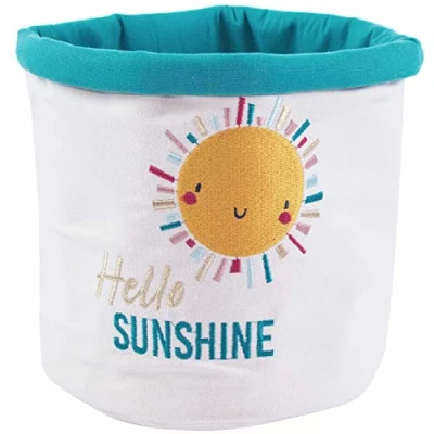 Image de Papierdrachen Tissu Utensilo Motif soleil Rangement pour jouets Décoration chambre enfant Panier à en toile 21 cm Set 2