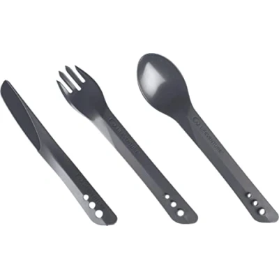 Image de Lifeventure Ellipse Camping &amp; Travel Cutlery Set Couverts réutilisables Mixte, Graphite, Taille Unique