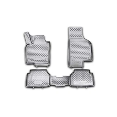 Image de Element Tapis de Sol sur Mesure en Caoutchouc Compatible avec Volkswagen Tiguan 2007 2016 Noir Ajustement mesuré au Laser personnalisé