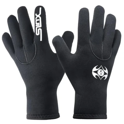 Image de PAWHITS Gants de plongée en néoprène 3mm Thermique antidérapante pour Hommes Femmes (S)
